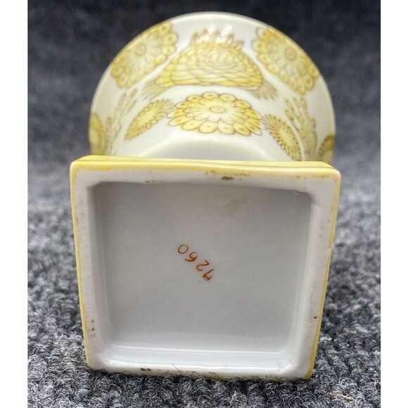 Andrea Porcelain Cache Sadek Chinoiserie Footed 5' Hand Painted Vase 3.25" Japan - Picture 6 of 9